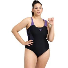 Arena Womens Graphic Plus Black-Lavanda